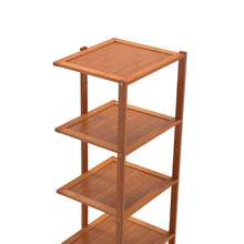 Load image into Gallery viewer, Livingandhome 7 Tiers Bamboo Shoe Rack Entryway Hallway Shoe Shelf
