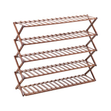 Load image into Gallery viewer, 5-Tier Bamboo Flower Stand Rack Holder Multifunctional Storage Rack
