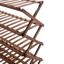 Load image into Gallery viewer, 5-Tier Bamboo Flower Stand Rack Holder Multifunctional Storage Rack
