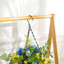 Load image into Gallery viewer, 2-Tier Bamboo Hanging Plant Stand Folding Planter Rack
