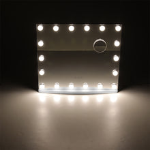 Load image into Gallery viewer, Hollywood Lighted Rectangle LED Metal Makeup Mirror
