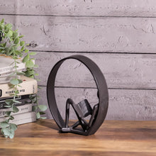 Load image into Gallery viewer, Desktop Metal Statue Reading Men in Circle Ornament Figurines Table Decorations Living and Home 
