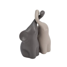 Load image into Gallery viewer, Set of 2 Ceramic Couple Elephant Statue Figurine Ornaments Living and Home 
