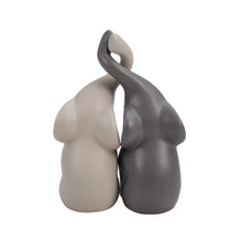 Load image into Gallery viewer, Set of 2 Ceramic Couple Elephant Statue Figurine Ornaments Living and Home 
