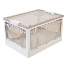 Load image into Gallery viewer, Transparent Folding Storage Box with Wheels
