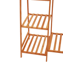 Load image into Gallery viewer, Bamboo Bedroom Garment Clothes Rack Brown 130cm
