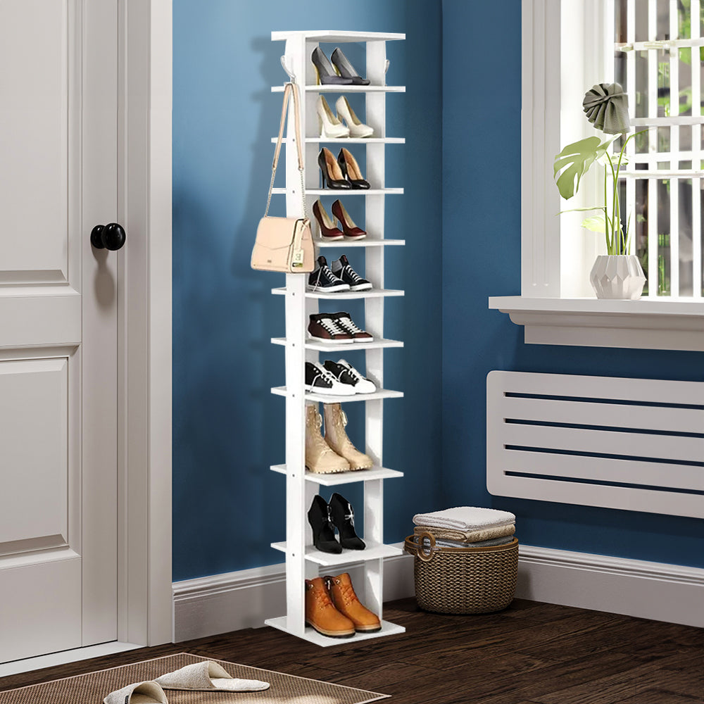 Contemporary 10-Tier Household Space Saving Shoe Rack