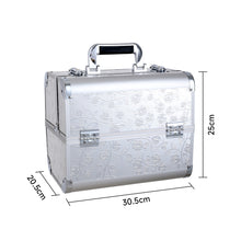 Load image into Gallery viewer, Rose Pattern Beauty Salon Makeup Case
