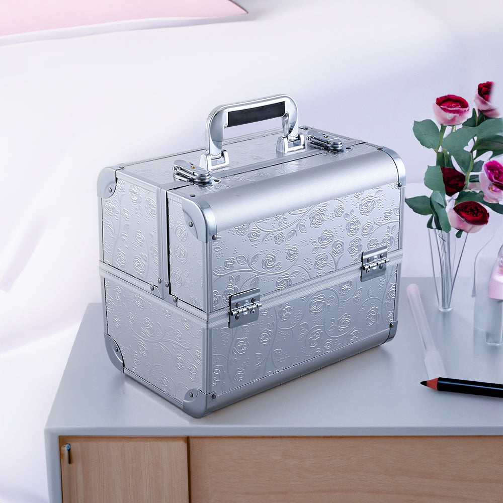 Rose Pattern Beauty Salon Makeup Case
