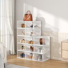 Load image into Gallery viewer, 12 Pack Plastic Shoe Storage Box
