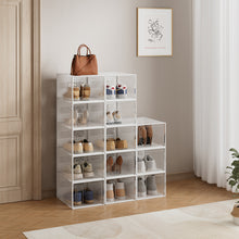 Load image into Gallery viewer, 12 Pack Plastic Shoe Storage Box
