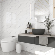 Load image into Gallery viewer, 10 Pcs Peel and Stick Marble Wall Tile Blacksplash
