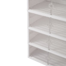 Load image into Gallery viewer, 6-Tier Foldable Storage Rack Shoes Organizer with Doors
