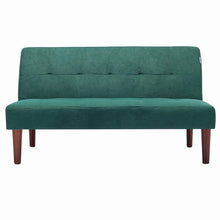 Load image into Gallery viewer, 4ft Wide Modern 3 Seater Padded Convertible Sofa Bed with Wooden Legs Sofa Beds Living and Home 
