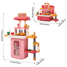 Load image into Gallery viewer, 49Pcs 3-in-1 Pretend Kitchen Playset
