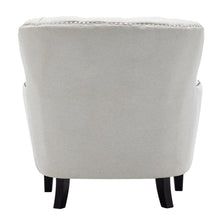 Load image into Gallery viewer, Modern Beige Club Chair Button Tufted Accent Chair Wingback Chairs Living and Home 

