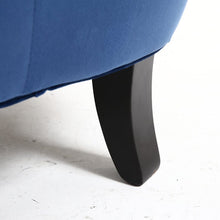 Load image into Gallery viewer, Blue Velvet Wingback Chair Upholstered Armchair Wingback Chairs Living and Home 
