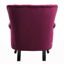 Load image into Gallery viewer, Blue Velvet Wingback Chair Upholstered Armchair Wingback Chairs Living and Home 
