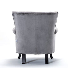 Load image into Gallery viewer, Blue Velvet Wingback Chair Upholstered Armchair Wingback Chairs Living and Home 

