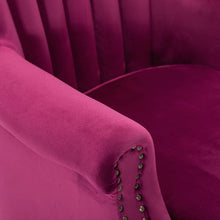Load image into Gallery viewer, Blue Velvet Wingback Chair Upholstered Armchair Wingback Chairs Living and Home 
