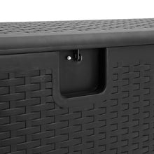 Load image into Gallery viewer, 99-Gallon Rattan Outdoor Deck Box
