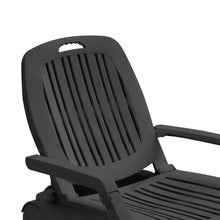Load image into Gallery viewer, Outdoor Folding Lounge Chair Recliner with Wheels
