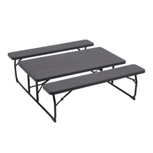 Load image into Gallery viewer, 151cm W Foldable Picnic Table and Bench Set Garden Dining Tables Living and Home 
