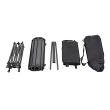 Load image into Gallery viewer, Aluminum Roll-Top Foldable Camp Table with Mesh Shelf
