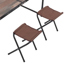Load image into Gallery viewer, Outdoor Foldable Picnic Table with Four Stools

