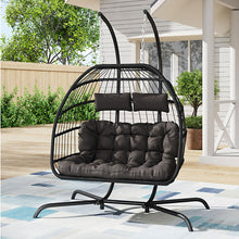 Load image into Gallery viewer, Outdoor Hanging 2-Seater Egg Chair
