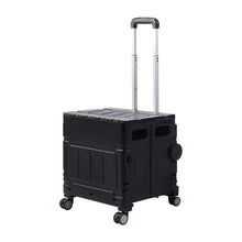 Load image into Gallery viewer, 50L Collapsible Utility Crate with 4 Wheels &amp; Telescopic Handle
