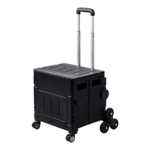 Load image into Gallery viewer, 75L Collapsible Utility Crate with 8 Wheels &amp; Telescopic Handle
