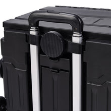 Load image into Gallery viewer, 75L Collapsible Utility Crate with 8 Wheels &amp; Telescopic Handle
