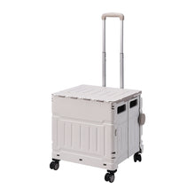 Load image into Gallery viewer, 75L Collapsible Utility Crate with 4 Wheels &amp; Telescopic Handle
