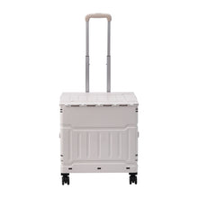 Load image into Gallery viewer, 50L Collapsible Utility Crate with 4 Wheels &amp; Telescopic Handle
