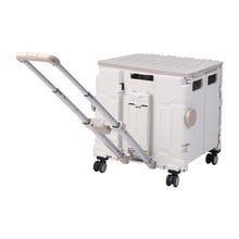 Load image into Gallery viewer, 50L Collapsible Utility Crate with 4 Wheels &amp; Telescopic Handle
