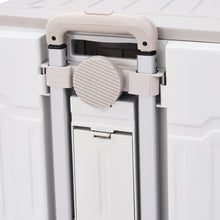 Load image into Gallery viewer, 50L Collapsible Utility Crate with 4 Wheels &amp; Telescopic Handle
