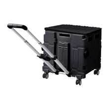 Load image into Gallery viewer, 50L Collapsible Utility Crate with 4 Wheels &amp; Telescopic Handle
