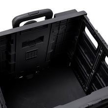 Load image into Gallery viewer, 50L Collapsible Utility Crate with 4 Wheels &amp; Telescopic Handle
