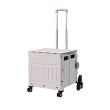 Load image into Gallery viewer, 75L Collapsible Utility Crate with 8 Wheels &amp; Telescopic Handle
