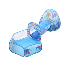 Load image into Gallery viewer, 3-in-1 Kids Pop Up Play Tent Set Toddlers Tunnel Playhouse
