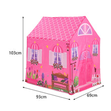 Load image into Gallery viewer, Girls Play Tent Pink Princess Castle Portable Playhouse
