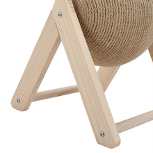 Load image into Gallery viewer, Wooden Cat Scratching Ball Kitten Scratcher Toy
