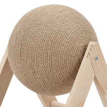 Load image into Gallery viewer, Wooden Cat Scratching Ball Kitten Scratcher Toy
