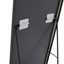 Load image into Gallery viewer, Modern Arched Metal Floor Mirror Black
