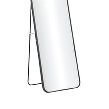 Load image into Gallery viewer, Modern Arched Metal Floor Mirror Black
