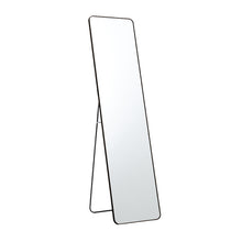 Load image into Gallery viewer, Modern Rectangular Metal Floor Mirror Black
