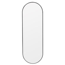Load image into Gallery viewer, Modern Oval Metal Full Length Wall Mirror Black
