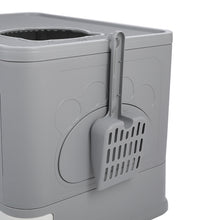 Load image into Gallery viewer, Enclosed Folding Plastic Cat Litter Box with Scoop

