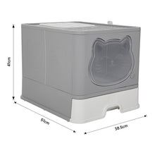 Load image into Gallery viewer, Hooded Odours Resistant Cat Litter Box-Grey
